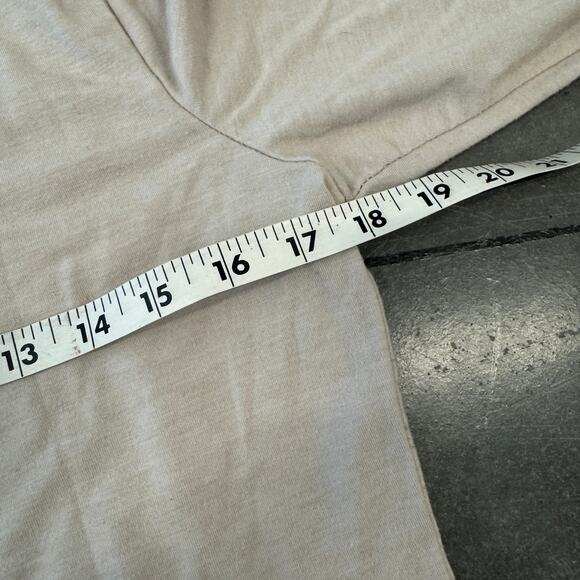 Vintage Y2K Amanda Green Embellished Floral Long Sleeve Beige Tunic Blouse M - Picture 4 of 5